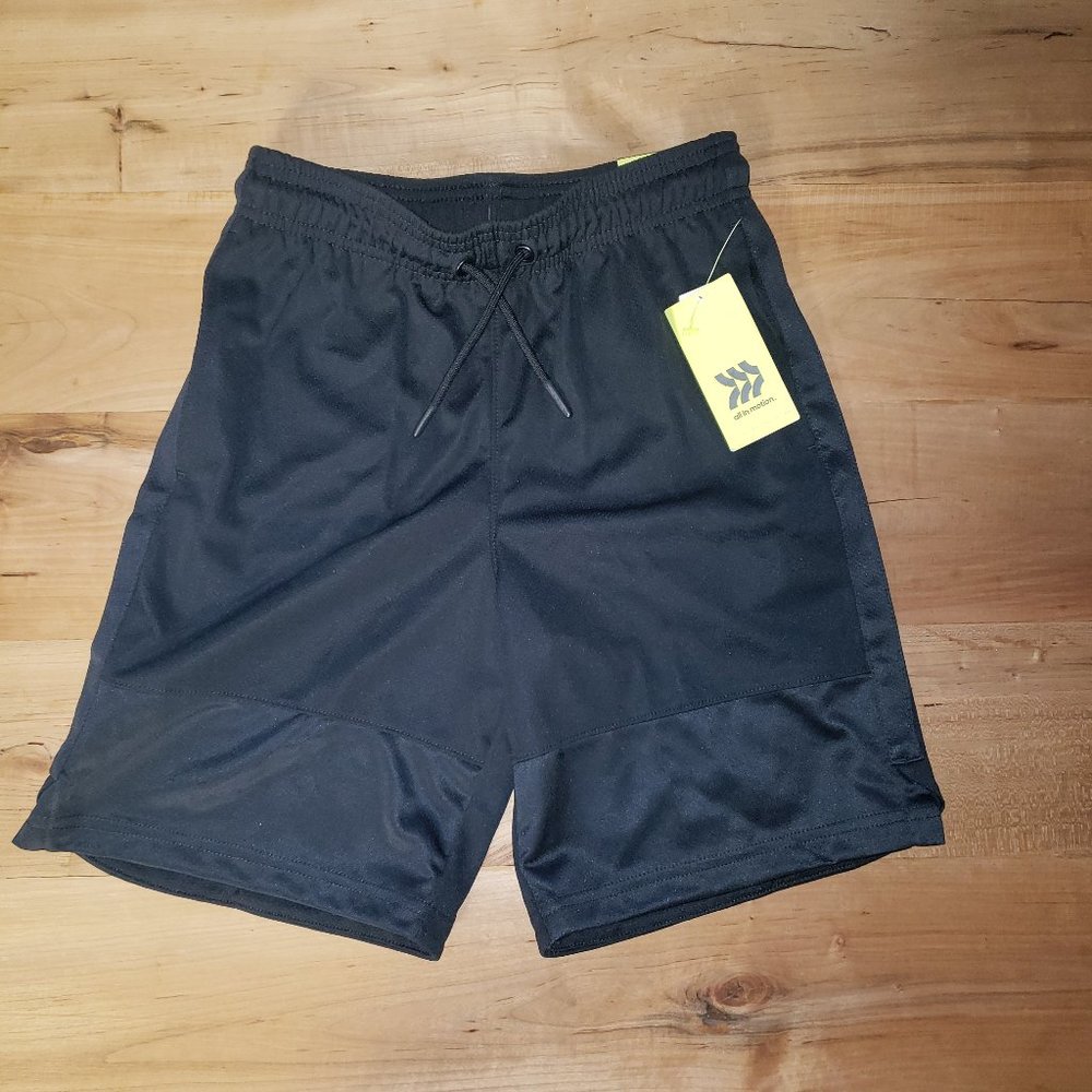 Boys Black Basketball Shorts